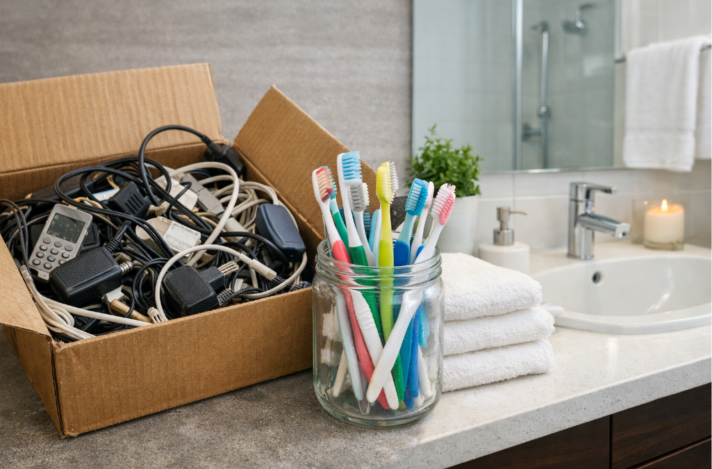 “Just in Case” Clutter, Kitchen Chaos, and Why You Don’t Need 47 Toothbrushes